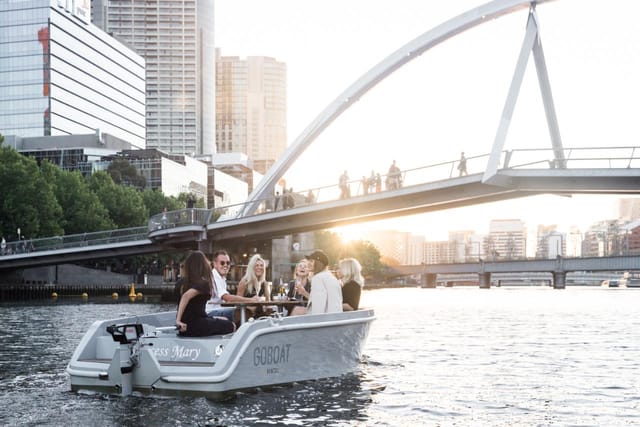GoBoat Melbourne - 2 Hour Electric Picnic Boat Hire (up to 8 people) in  Melbourne