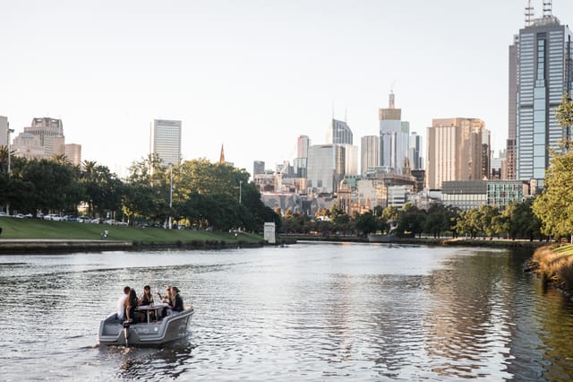 GoBoat Melbourne: Electric Picnic Boat Rental on the Yarra River