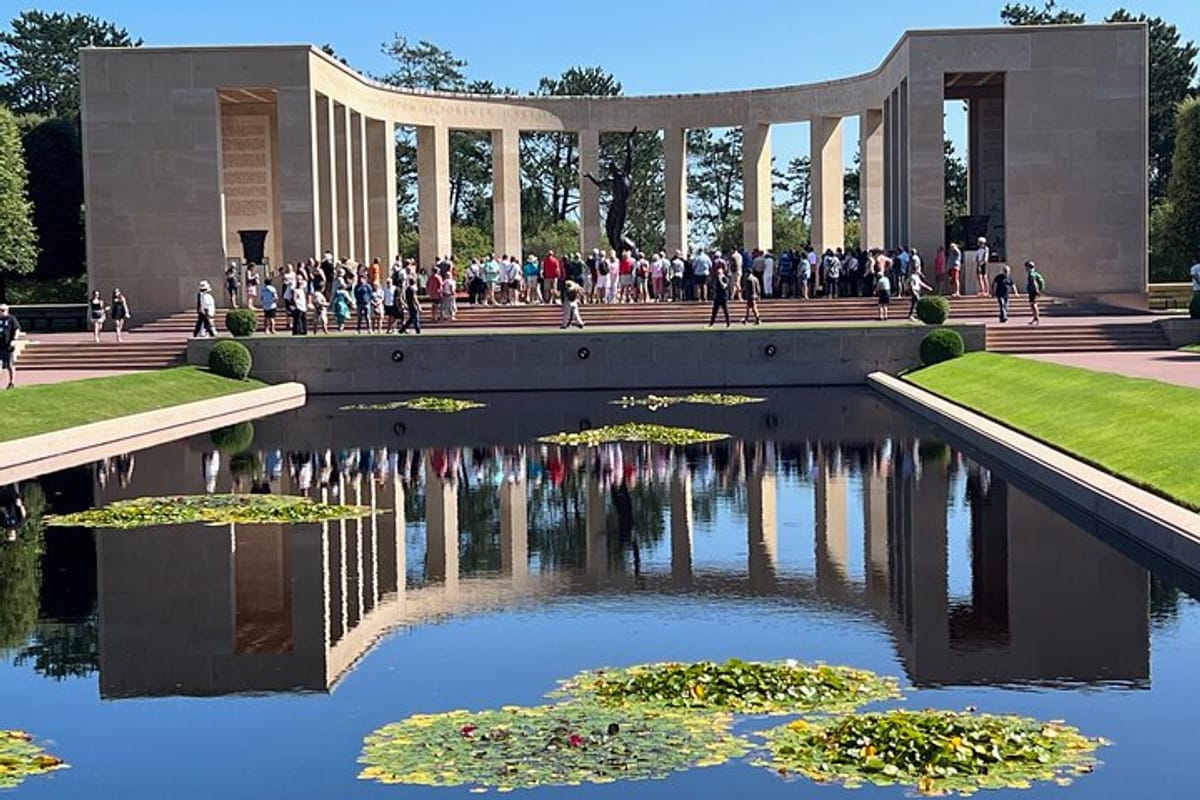Normandy American Cemetery (Reflecting pool and Memorial)