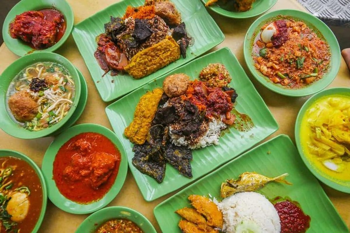 Variety dishes of Nasi Padang