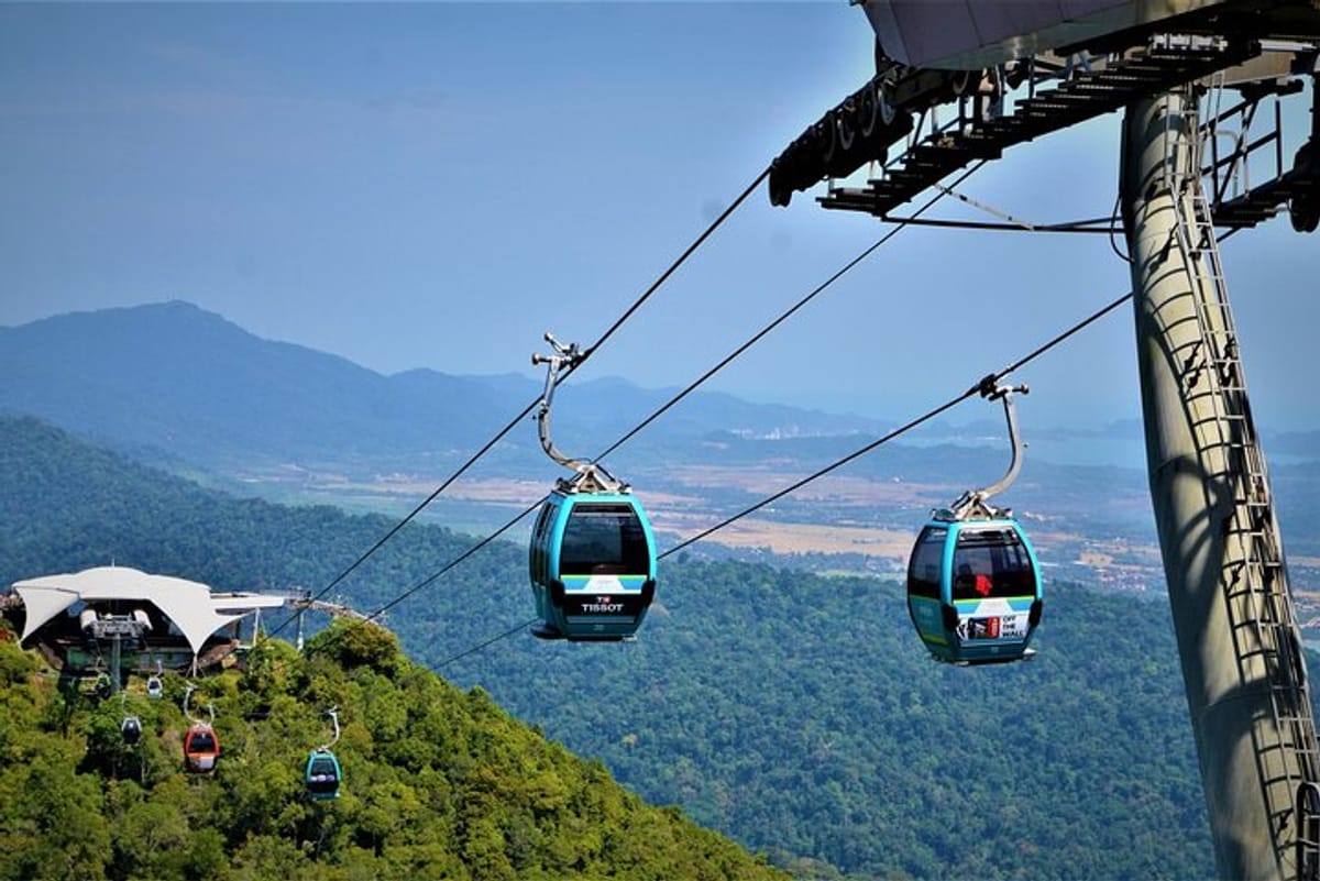 Cable car at top station