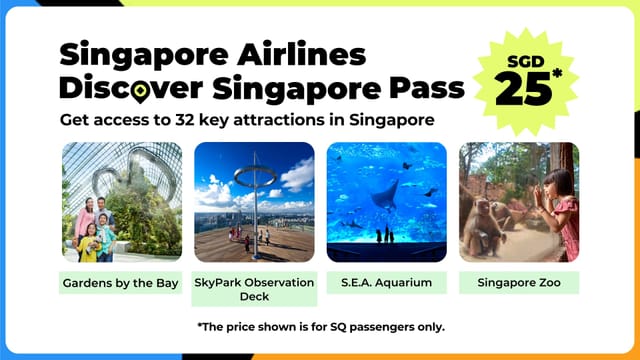 Singapore Airlines | Explorer Pass | Discover Singapore Pass | Singapore | Pelago