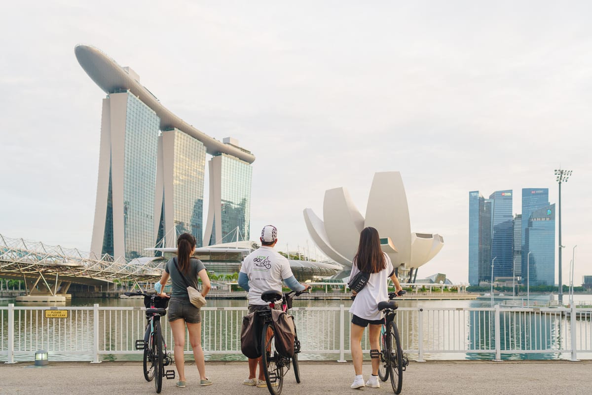 Marina Bay Night Bicycle Tour | Let's Go Tour Singapore | Singapore | Pelago