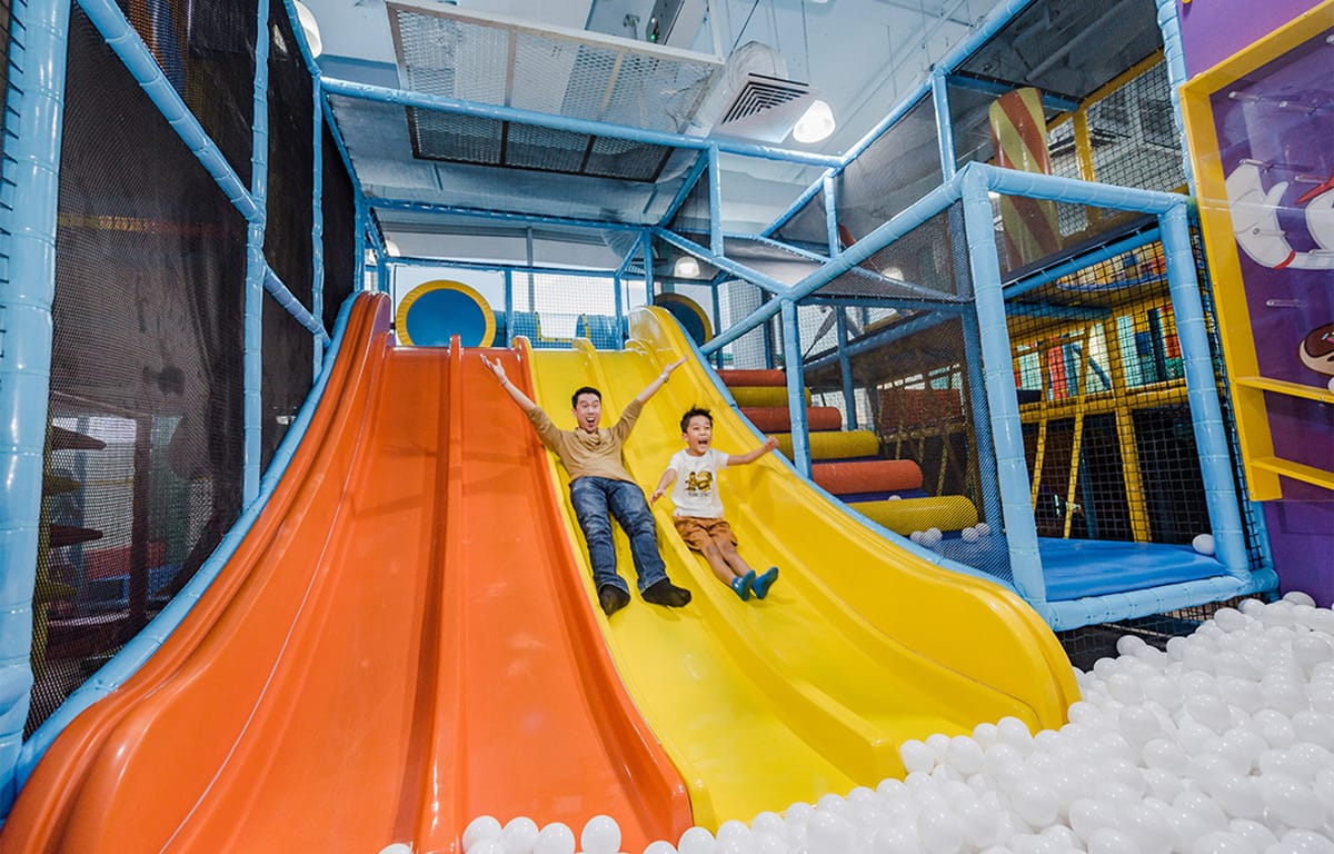 Slides | The Polliwogs | Soft Play Indoor Playground | Vivo City | Singapore | Pelago