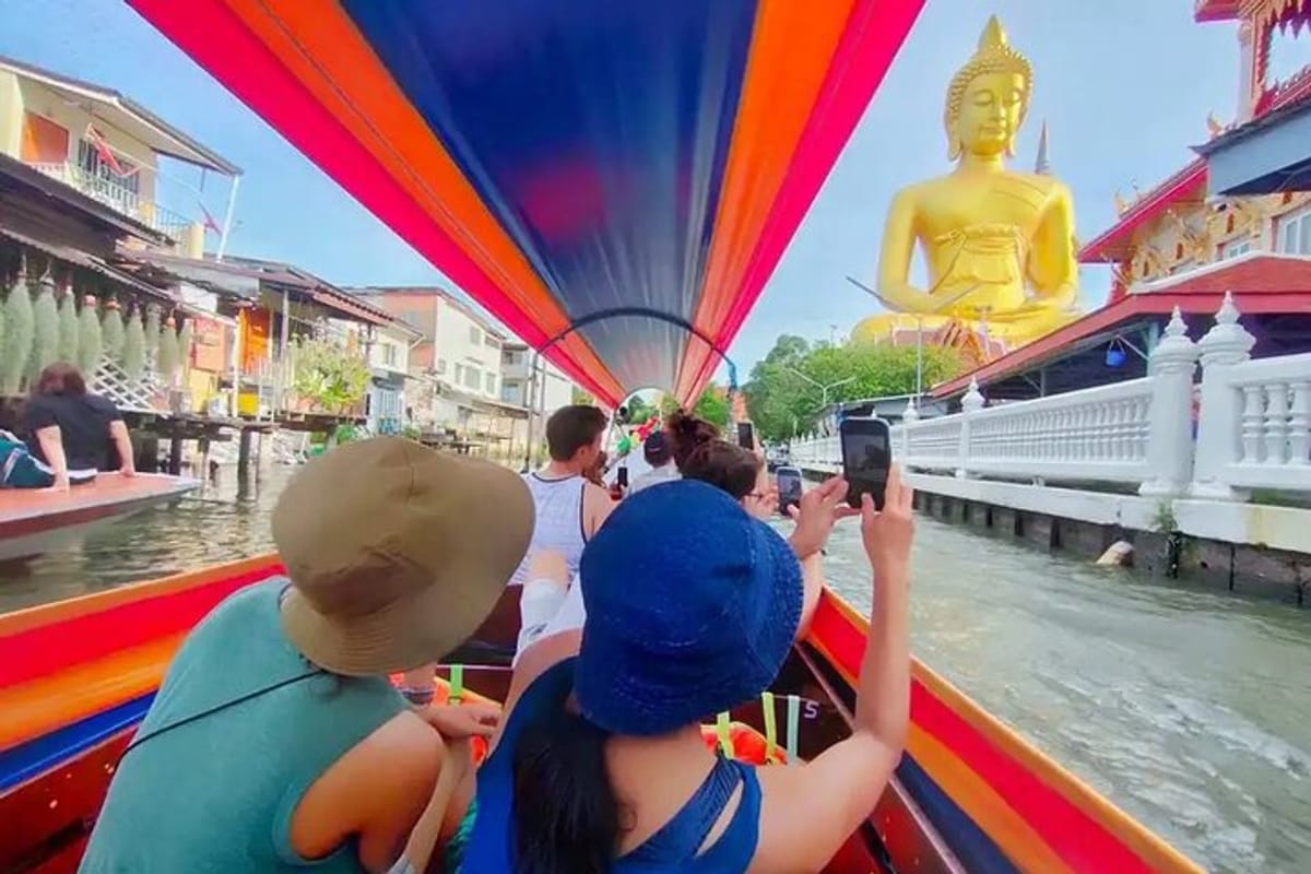 Sightseeing of Wat Pak Nam- Big Buddha from River (If you select with Canal
Tour)