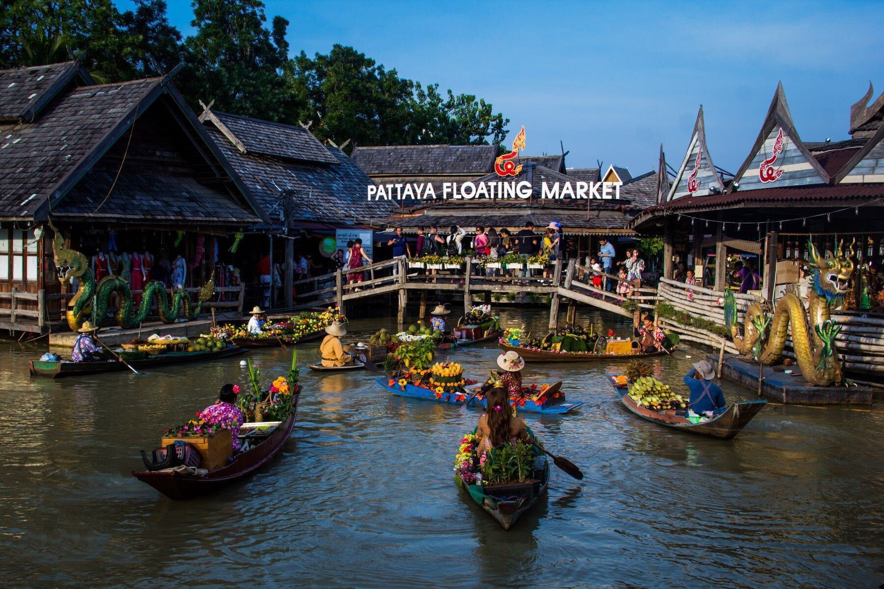 mercato galleggiante di Pattaya 