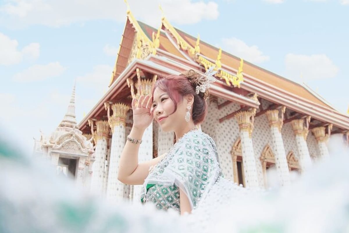 Experience dressing up in traditional Thai costumes and taking pictures.