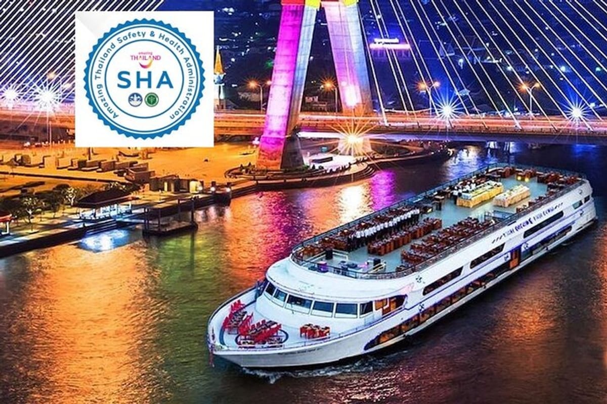 Enjoy Bangkok early evening on a 2 hour dinner cruise along the 'River of Kings'